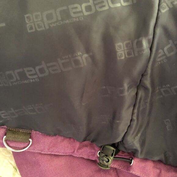 Predator Wear Jacket XS Purple Gray Removable Hood Insulated Ski Coat Parka - Picture 6 of 14